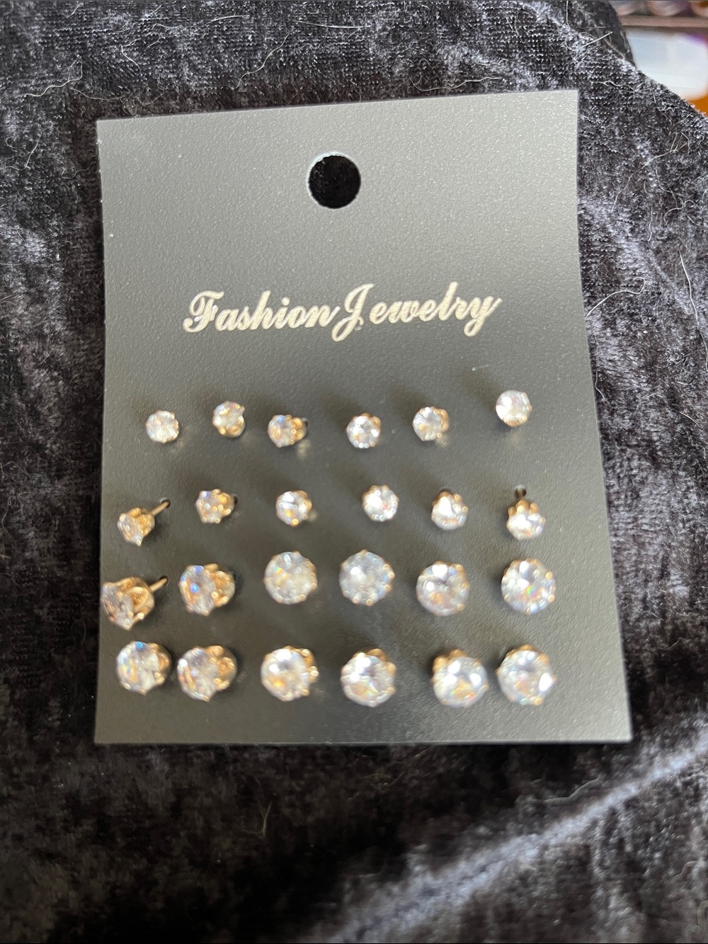 Amazon Fashion CZ Stud Earring Set - Varied sizes
